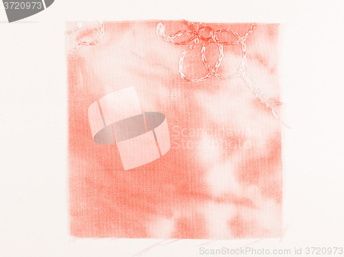 Image of  Pink fabric sample vintage