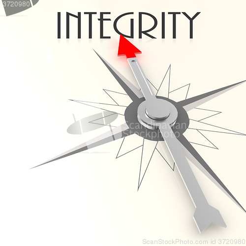 Image of Compass with integrity word