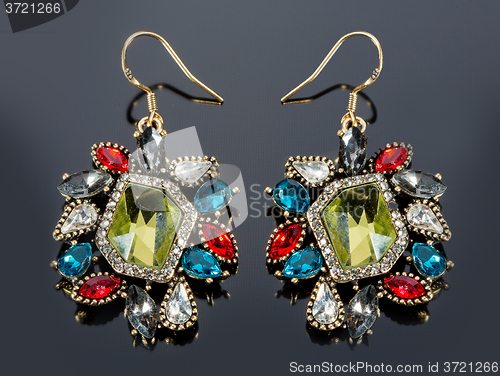 Image of Pear Diamonds Earrings