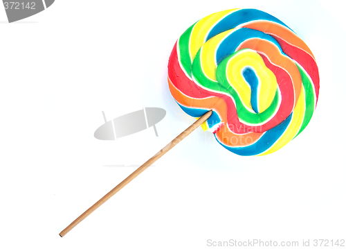 Image of lollipop on white background