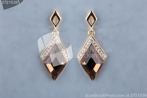 Image of Pear Diamonds Earrings