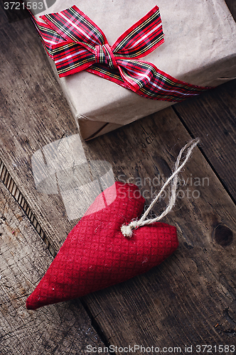 Image of Fabric handmade hearts and gift