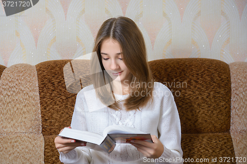 Image of Girl reading a book