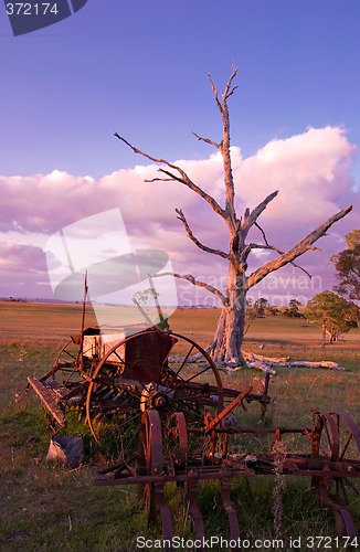 Image of old farm machinery