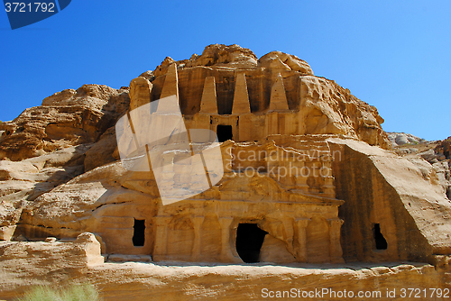Image of Obelisk Tomb and the Triclinium in Petra, Jordan