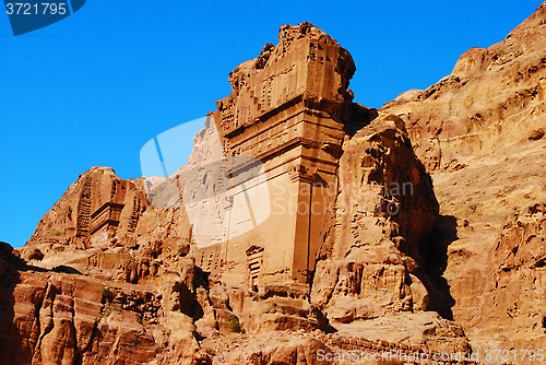 Image of Uneishu Tomb on the Street of Facades in Petra, Jordan