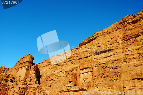 Image of Uneishu Tomb on the Street of Facades in Petra, Jordan