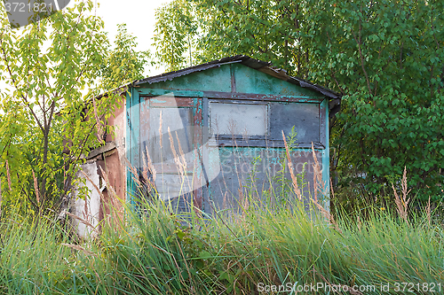 Image of Abandoned garden house.