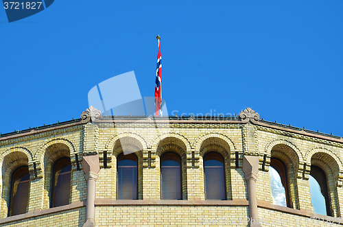 Image of Norwegian parliament Stortinget