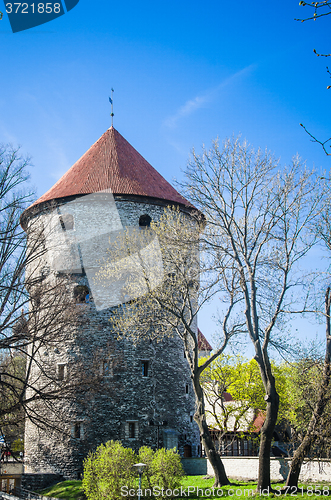 Image of View of the Old Tallinn beautiful spring day