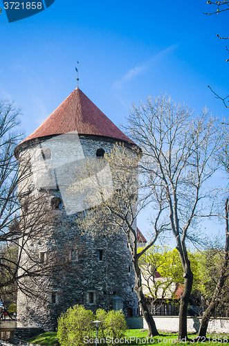 Image of View of the Old Tallinn beautiful spring day