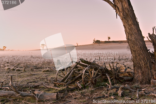 Image of cold broken cart