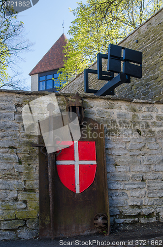 Image of Danish King\'s Garden in Tallinn, spring view