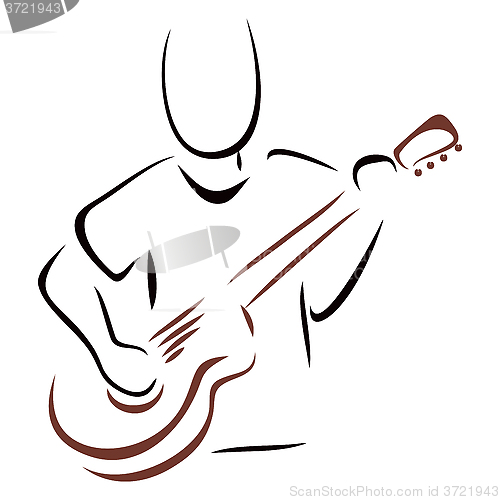 Image of Musician with guitar