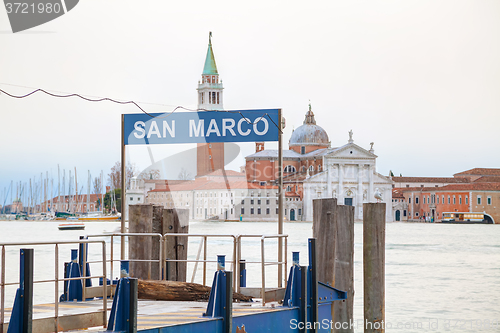 Image of San Marco water bus stop sign