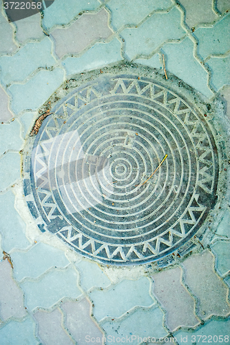 Image of Old manhole in Kaliningrad