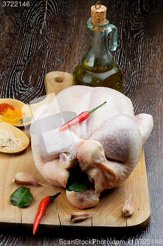 Image of Raw Chicken Ready to Roast