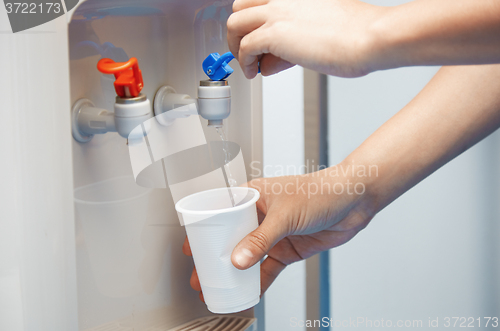 Image of Drinking purified water