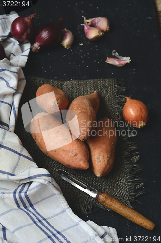 Image of Raw sweet potato