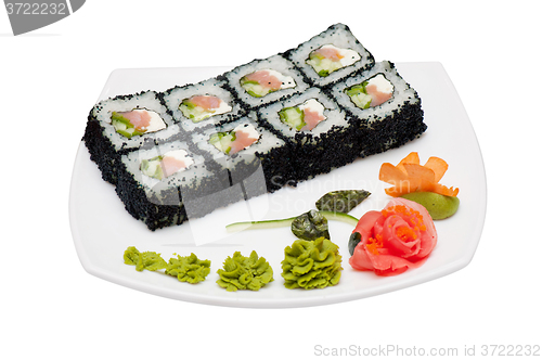 Image of tobico sushi rolls