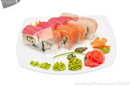 Image of Roll with cream cheese and salmon