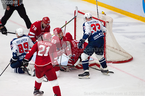 Image of N. Dvurechensky (33) attack the gate