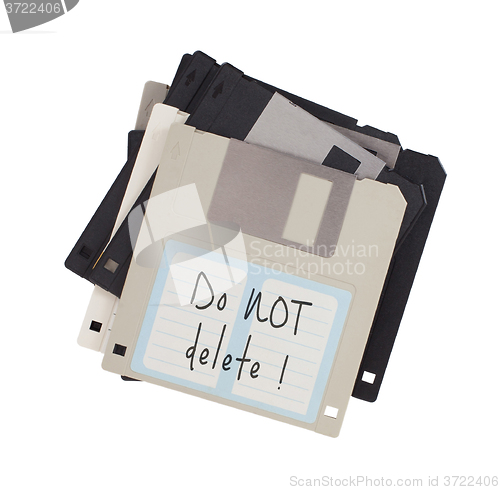 Image of Floppy disk, data storage support 