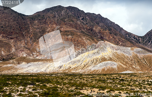 Image of Autumn landscape. Nisyros, Greek island.