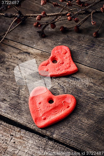 Image of set of symbolic hearts