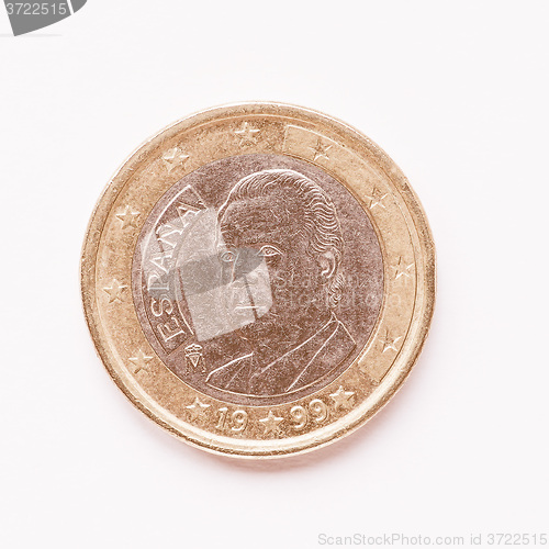 Image of  Spanish 1 Euro coin vintage