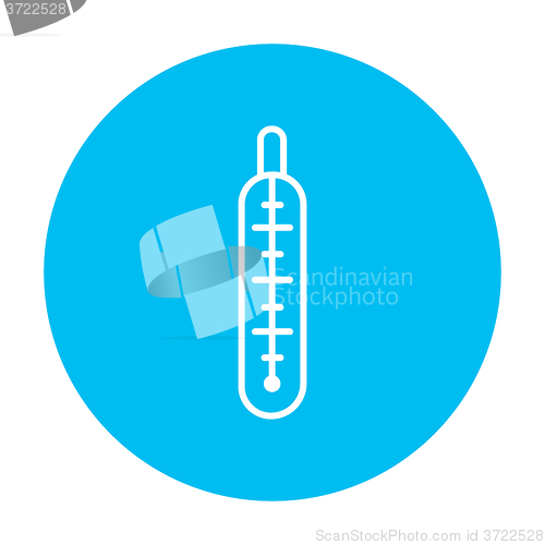 Image of Medical thermometer line icon.