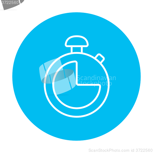 Image of Stopwatch line icon.