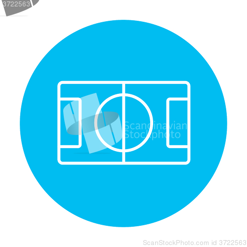 Image of Stadium layout line icon.