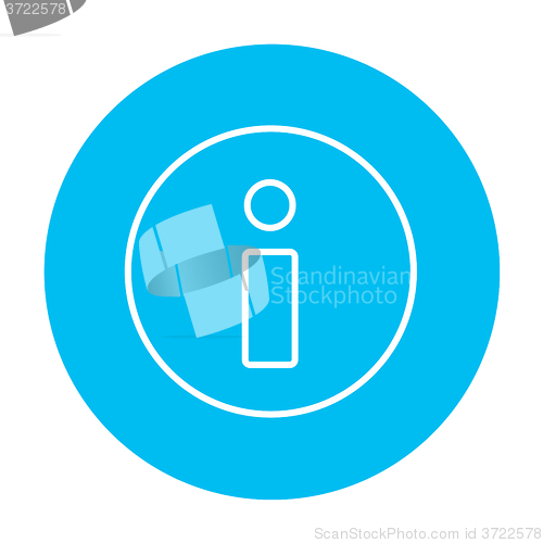 Image of Information sign line icon.