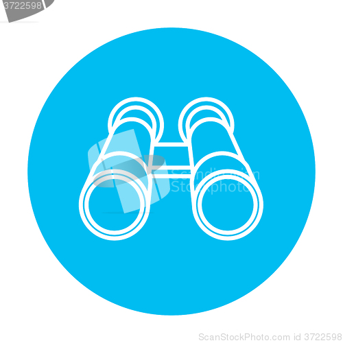 Image of Binocular line icon.