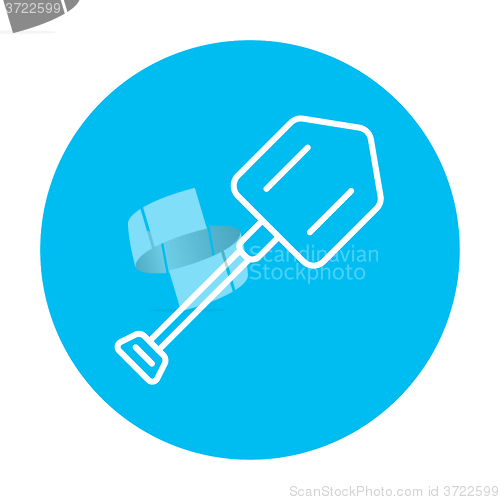 Image of Shovel line icon.