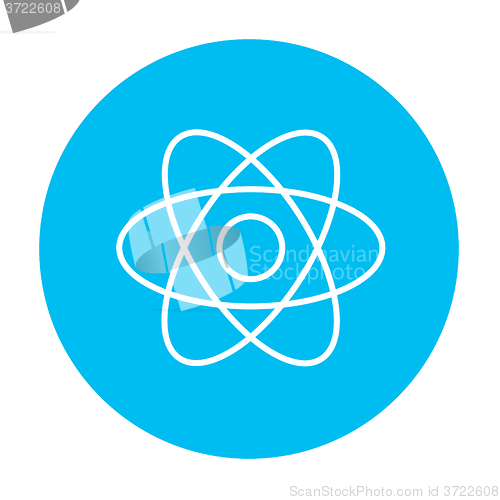 Image of Atom line icon.