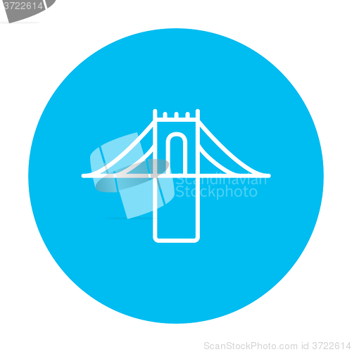 Image of Bridge line icon.