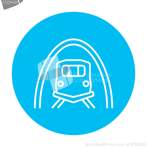 Image of Railway tunnel line icon.