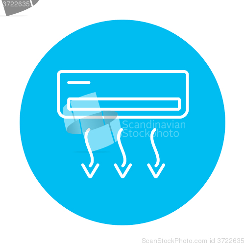 Image of Air conditioner line icon.