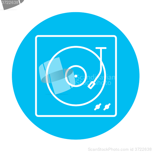 Image of Turntable line icon.