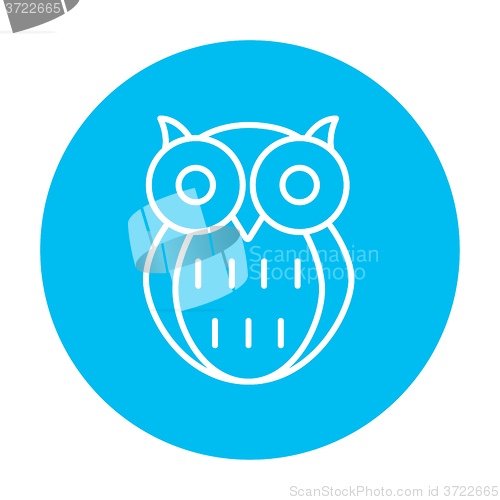 Image of Owl line icon.