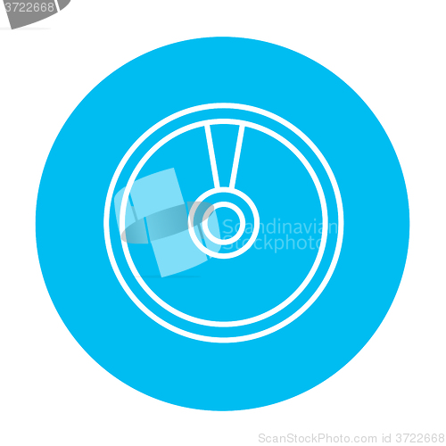 Image of Disc line icon.