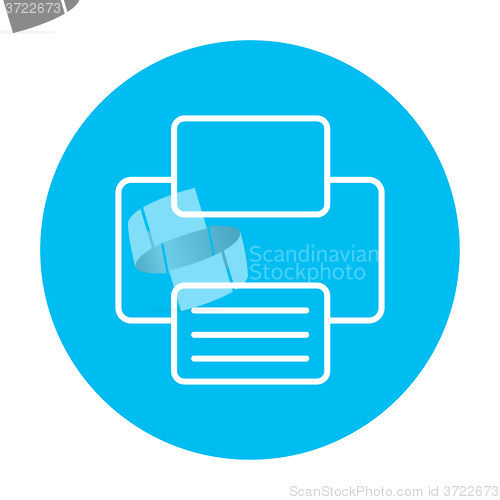 Image of Printer line icon.