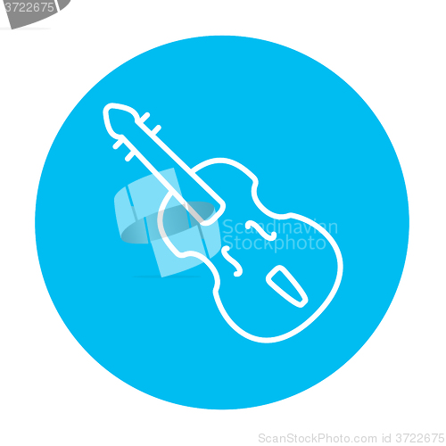 Image of Cello line icon.