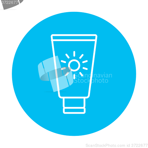 Image of Sunscreen line icon.