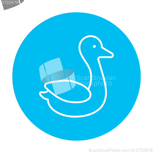 Image of Duck line icon.