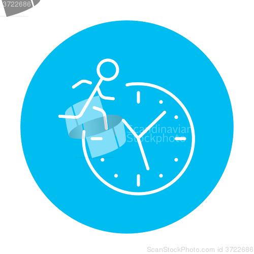 Image of Time management line icon.