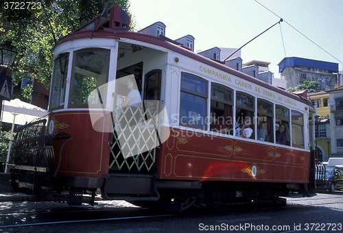 Image of EUROPE PORTUGAL LISBON TRANSPORT FUNICULAR TRAIN