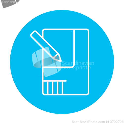 Image of Layout of the house line icon.
